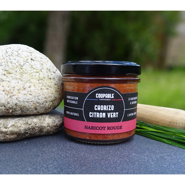 Tartinable Haricots rouges chorizo "Maison Millas" citron vert Tartinable Haricots rouges chorizo "Maison Millas" citron vert